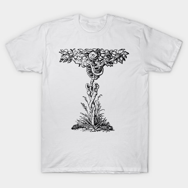 Skeleton Tree T-Shirt by blackroserelicsshop@gmail.com